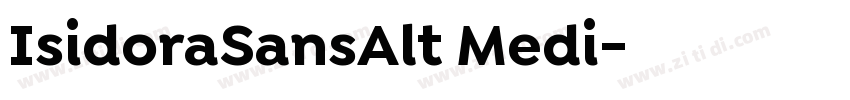 IsidoraSansAlt Medi字体转换